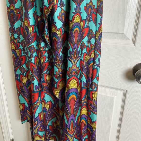 Nicole Miller woman’s Colorful Strapless Maxi Dress size 6 - Picture 4 of 15
